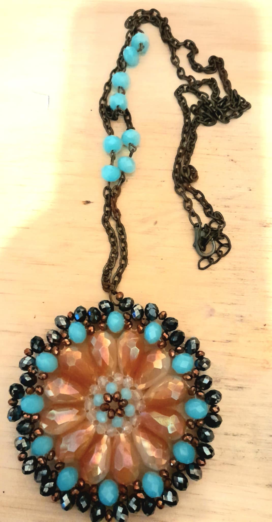 (H) BOHO BLOOM BEADED PENDANT