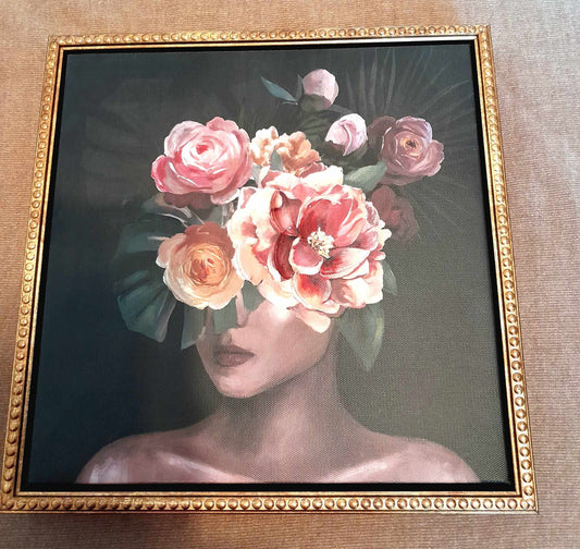 (K) FLOURISH In Silence - Bohemian Framed Art of Feminine Bloom