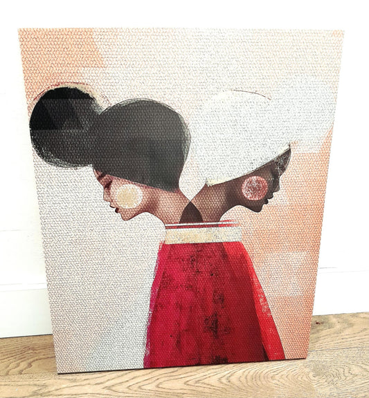 (K) SOUL Sisters Dual Portrait Canvas Art