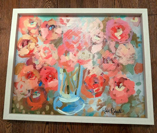 (K) BLUSH Bouquet - Framed Art by Kait Roberts